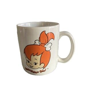 Vintage 1994 The Flintstones PEBBLES Ceramic Mug Cup Certified International